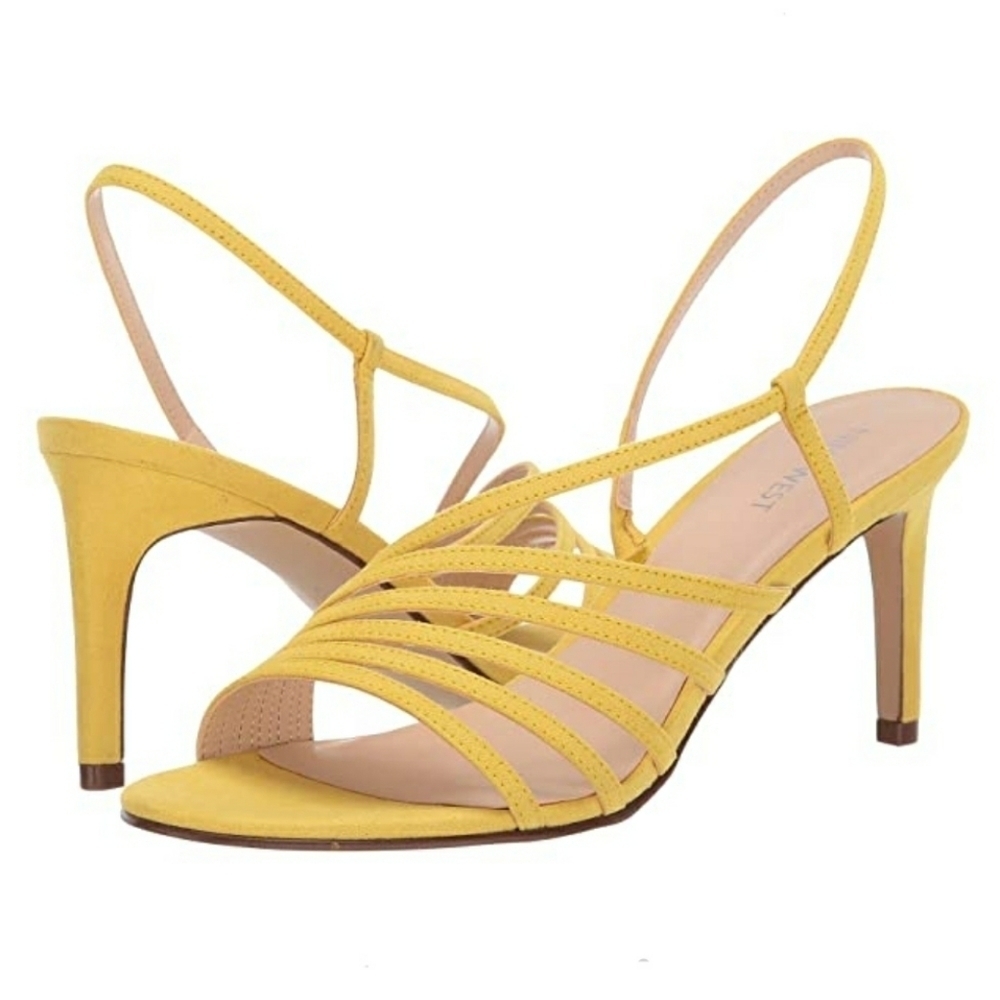 NWT Nine West Heels Sandals Yellow